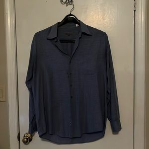 Perry Ellis Portfolio Blue Checked Button up Shirt